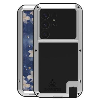 Capa Híbrida Love Mei Powerful para Samsung Galaxy S25 Ultra - Prateado