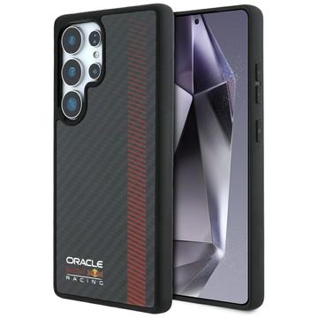 Capa Samsung Galaxy S25 Ultra Oracle Red Bull Carbon Powerbar - Compatível com MagSafe - Preto