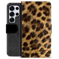 Bolsa tipo Carteira - Samsung Galaxy S25 Ultra - Leopardo