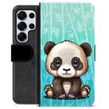 Bolsa tipo Carteira - Samsung Galaxy S25 Ultra - Panda