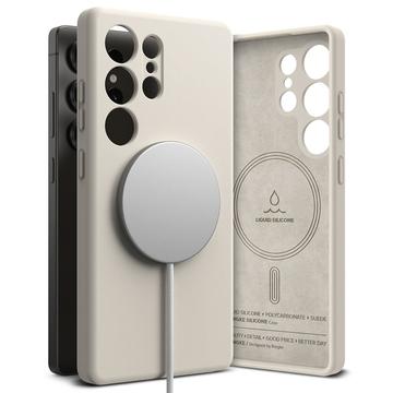Capa Ringke Liquid Silicone MagSafe para Samsung Galaxy S25 Ultra - Pedra