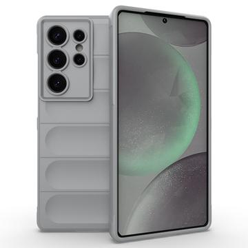 Capa de TPU Rugged para Samsung Galaxy S25 Ultra - Cinzento Claro