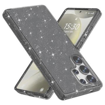Capa Híbrida Stylish Glitter Series para Samsung Galaxy S25 Ultra - Preto