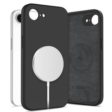 Capa de silicone líquida iPhone 16e Tech-Protect - Compatível com MagSafe - Preto