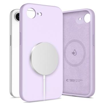 Capa de silicone líquida iPhone 16e Tech-Protect - Compatível com MagSafe - Malva