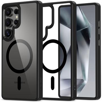 Capa Magmat Tech-Protect para Samsung Galaxy S25 Ultra - Compatível com MagSafe - Preto / Transparente