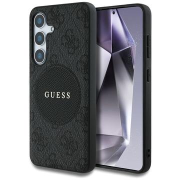 Capa Samsung Galaxy S25+ Guess 4G Round Patch Classic Logo - Compatível com MagSafe