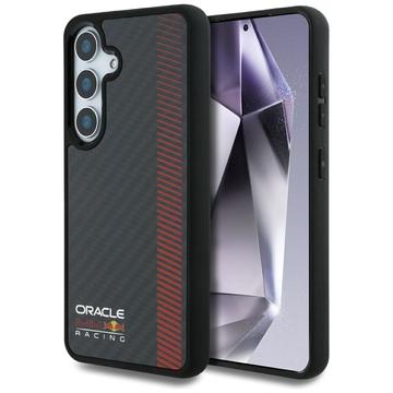 Capa Samsung Galaxy S25+ Oracle Red Bull Carbon Powerbar - Compatível com MagSafe - Preto
