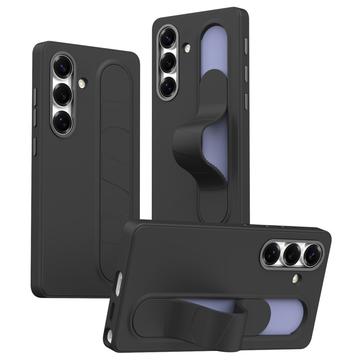 Capa híbrida Smart para Samsung Galaxy S25+ com pega de pé - Preto