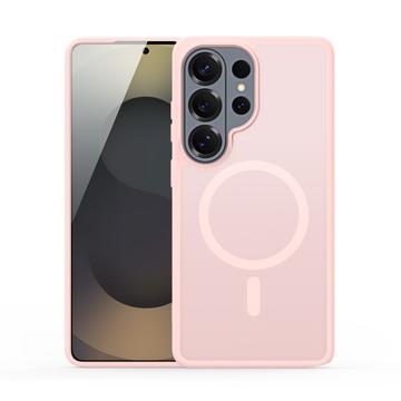 Capa híbrida para Samsung Galaxy S26 Ultra Dux Ducis Yind - Compatível com MagSafe - Cor-de-Rosa Claro