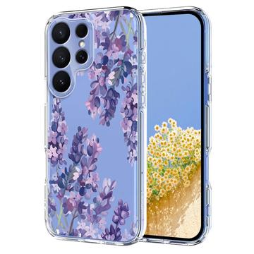 Capa em TPU com padrão floral para Samsung Galaxy S26 Ultra