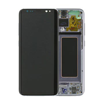 Estrutura para a Parte Frontal e Ecrã LCD GH97-20457C para Samsung Galaxy S8 - Cinzento Orquídea