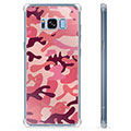 Capa Híbrida para Samsung Galaxy S8  - Camuflagem Rosa