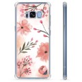 Capa Híbrida para Samsung Galaxy S8  - Flores Cor de Rosa