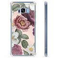 Capa Híbrida para Samsung Galaxy S8  - Flores Românticas