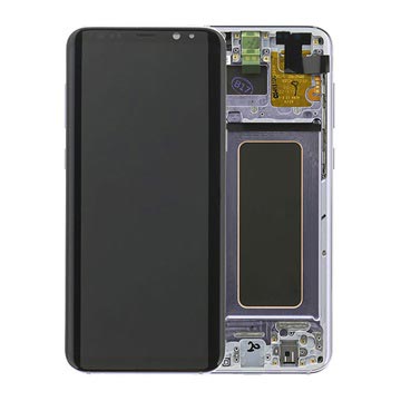 Estrutura para a Parte Frontal e Ecrã LCD GH97-20470C para Samsung Galaxy S8+ - Cinzento Orquídea