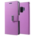 Bolsa Tipo Carteira Mercury Rich Diary para Samsung Galaxy S9 (Bulk) - Roxo