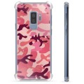 Capa Híbrida para Samsung Galaxy S9+  - Camuflagem Rosa