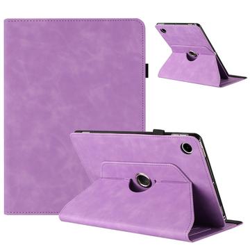 Capa inteligente rotativa 360 para Samsung Galaxy Tab A11/A9 com ranhuras para cartões - Roxo