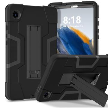 Capa híbrida estilo robô Samsung Galaxy Tab A11 com suporte para os pés - Preto