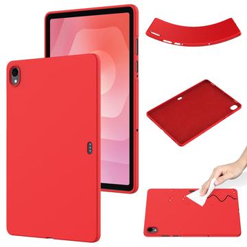 Capa de silicone líquida para Samsung Galaxy Tab S11 - Vermelho