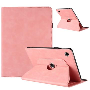 Capa inteligente rotativa 360 para Samsung Galaxy Tab A11+/A9+ com ranhuras para cartões - Rosa