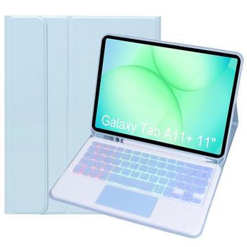 Capa teclado Bluetooth para Samsung Galaxy Tab A11+ - Azul bebé