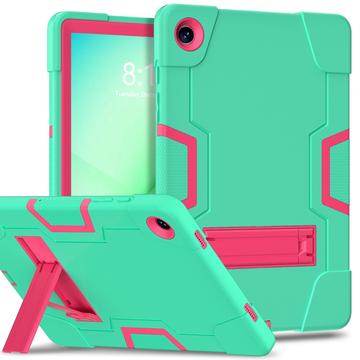 Capa híbrida estilo robô Samsung Galaxy Tab A11+ com suporte para os pés
