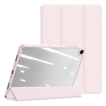 Bolsa Fólio Inteligente Tri-Fold Dux Ducis Toby para Samsung Galaxy Tab A11+ - Cor-de-Rosa Claro