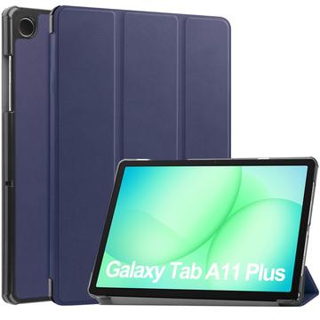 Capa Smart Folio Série Tri-Fold para Samsung Galaxy Tab A11+ - Azul Escuro