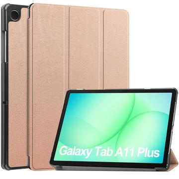 Capa Smart Folio Série Tri-Fold para Samsung Galaxy Tab A11+ - Cor-de-Rosa Dourado