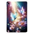 Capa em TPU Stylish Ultra-Slim para Samsung Galaxy Tab A9+ - Borboleta Floral