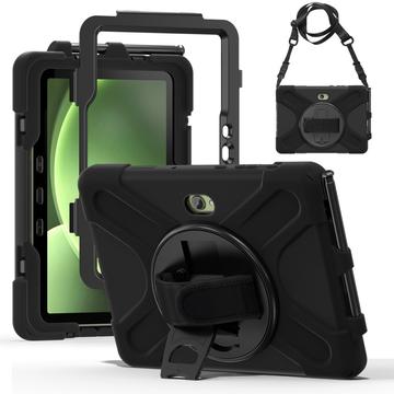 Capa com Alça Heavy Duty 360 para Samsung Galaxy Tab Active5 Pro - Preto