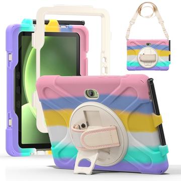 Capa com Alça Heavy Duty 360 para Samsung Galaxy Tab Active5 Pro - Colorido