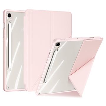 Capa Dux Ducis Magi 2 em 1 Folio amovível para Samsung Galaxy Tab S10 FE/S9 FE/S9 - Cor-de-Rosa