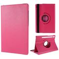 Capa Folio Rotativa 360 Samsung Galaxy Tab S10 FE+ - Rosa choque