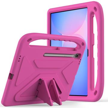 Bolsa Transportadora para Crianças à Prova de Choque para Samsung Galaxy Tab S10 FE+ - Cor-de-Rosa Forte