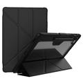 Capa Smart Folio Nillkin Bumper para Samsung Galaxy Tab S10 FE+ - Preto / Transparente