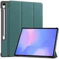 Capa Smart Folio Série Tri-Fold para Samsung Galaxy Tab S10 FE+ - Verde escuro