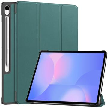 Capa Smart Folio Série Tri-Fold para Samsung Galaxy Tab S10 FE+ - Verde escuro