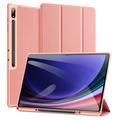 Bolsa tipo Folio Smart Tri-fold Samsung Galaxy Tab S10 Ultra Dux Ducis Domo - Cor-de-Rosa