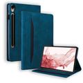 Capa Folio para Samsung Galaxy Tab S11/S10 Lite/S10 FE/S9 FE/S9/S8/S7 Business Style - Azul
