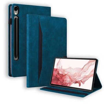 Capa Folio para Samsung Galaxy Tab S11/S10 Lite/S10 FE/S9 FE/S9/S8/S7 Business Style - Azul