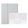 Capa de teclado Bluetooth para Samsung Galaxy Tab S11 Ultra com Touchpad - Cinzento