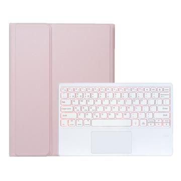 Capa de teclado Bluetooth para Samsung Galaxy Tab S11 Ultra com Touchpad - Rosa
