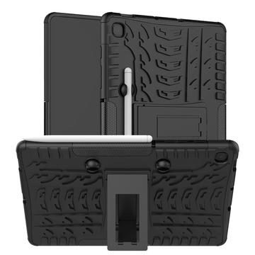 Capa Híbrida Antiderrapante com Suporte para Samsung Galaxy Tab S6 Lite 2020/2022/2024 - Preto