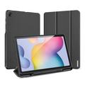 Bolsa tipo Folio Smart Tri-fold Dux Ducis Domo para Samsung Galaxy Tab S6 Lite/S6 Lite (2022) - Preto