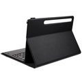 Bolsa com Teclado Bluetooth para Samsung Galaxy Tab S7+/S7 FE/S8+ - Preto
