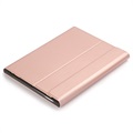 Bolsa com Teclado Bluetooth para Samsung Galaxy Tab S8 - Cor-de-Rosa Dourado