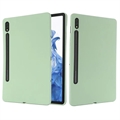 Capa de Silicone Líquido para Samsung Galaxy Tab S8/S7 (Embalagem aberta - Excelente) - Verde